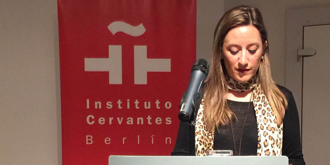 Yolanda Reche realiza un recorrido histórico por las Nuevas Poblaciones en el Instituto Cervantes de Berlín